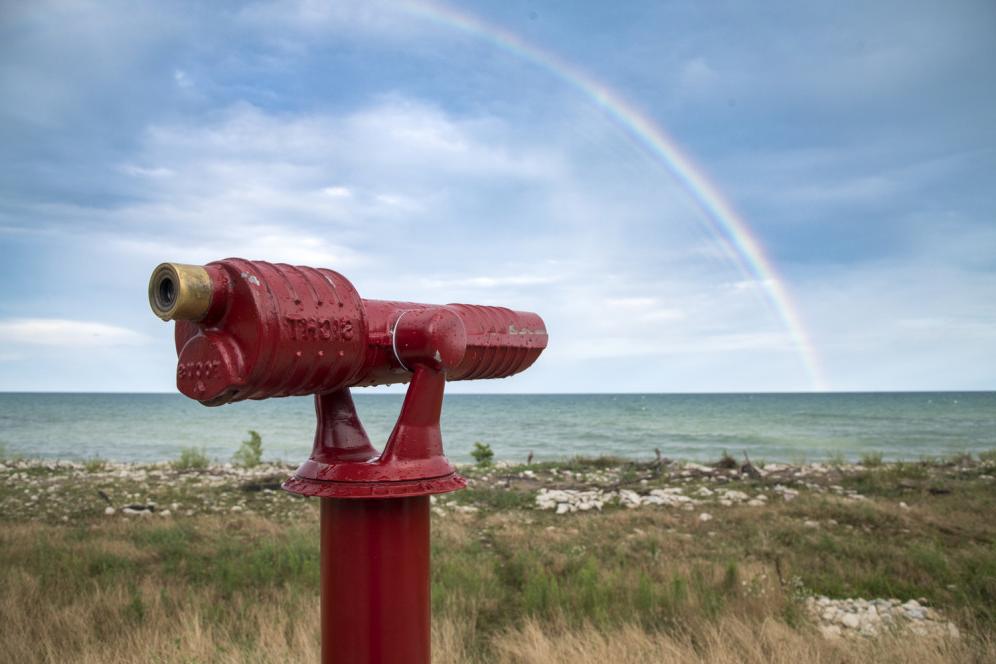 Lake Michigan in the summer